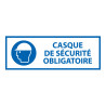 Panneau EPI obligatoire - Casque de sécurité obligatoire - M014