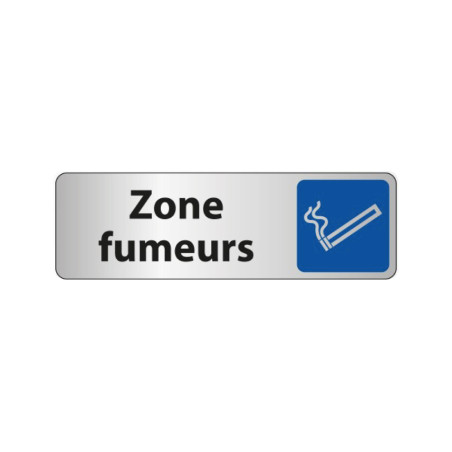Panneau Information - Zone fumeurs avec Pictogramme Cigarette