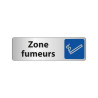 Panneau Information - Zone fumeurs avec Pictogramme Cigarette
