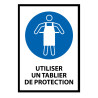 Panneau Obligation - Utiliser un tablier de protection - M026
