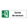 Panneau Sortie de secours adhésif – PVC ou aluminium brossé