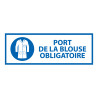 Panneau d'Obligation - Port de la Blouse Obligatoire - ISO 7010