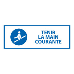 Panneau d'Obligation ISO 7010 - Tenir la main courante - M012