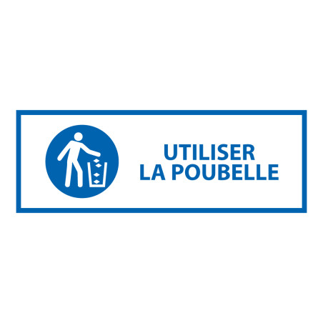 Panneau d'Obligation ISO 7010 - Utiliser la poubelle - M030