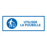 Panneau d'Obligation ISO 7010 - Utiliser la poubelle - M030