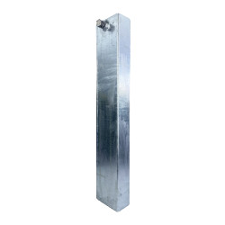 Fourreau à sceller pour poteau 80 × 40 mm acier galvanisé