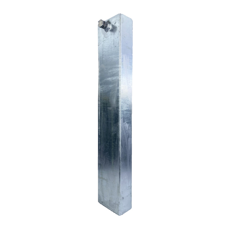 Fourreau à sceller pour poteau 80 × 40 mm acier galvanisé