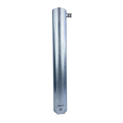 Fourreau à sceller pour poteau rond Ø60 mm en acier galvanisé