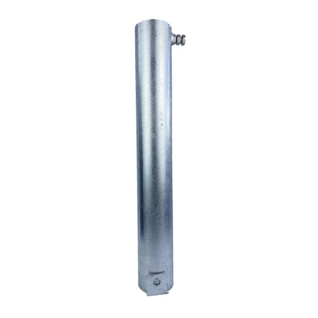Fourreau à sceller pour poteau rond Ø60 mm en acier galvanisé