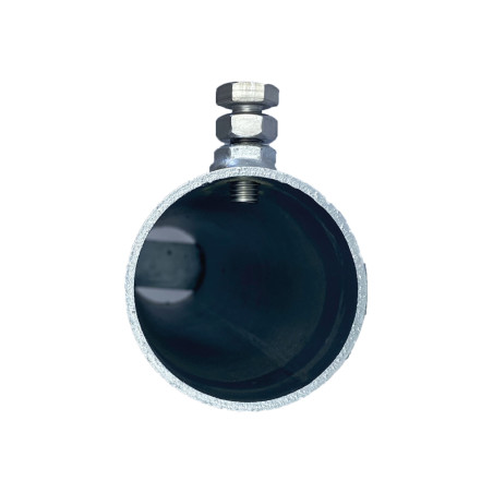 Fourreau à sceller pour poteau rond Ø60 mm en acier galvanisé