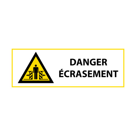 Signalétique de danger - Picto Ecrasement - W019 - ISO 7010