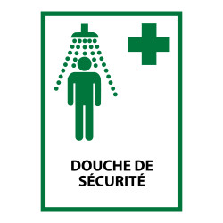Panneau premiers secours - Douche de sécurité - E012 - ISO 7010A328001