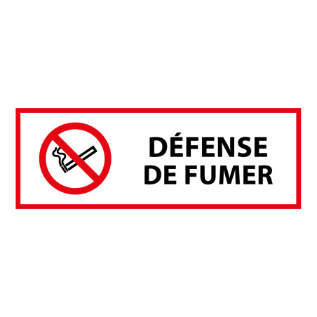 Panneau d'interdiction - Défense de fumer - P002 - ISO 7010