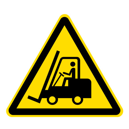 Marquage au sol - Danger chariots élévateurs - DIN51130 -ISO 7010