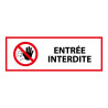 Panneau - Accès interdit aux personnes - P001 - ISO 7010