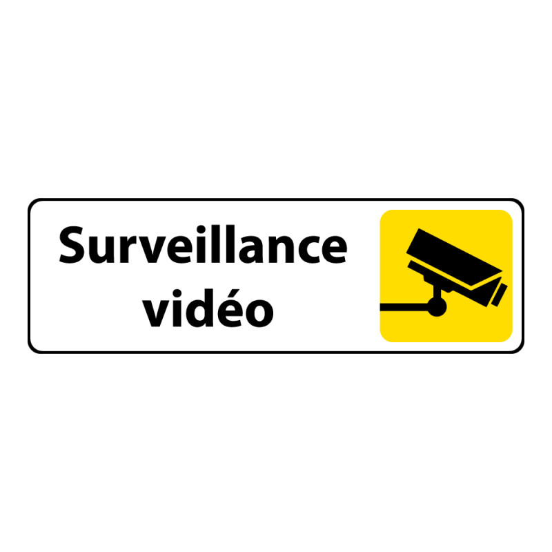 Panneau Surveillance vidéo - Signalétique de sécurité picto caméra