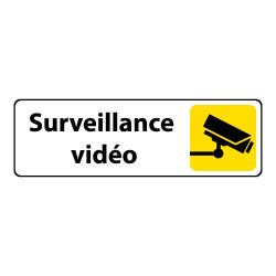 Panneau Surveillance vidéo - Signalétique de sécurité picto caméra