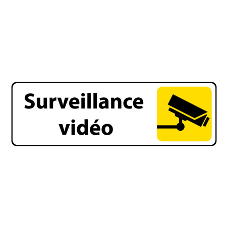 Panneau Surveillance vidéo - Signalétique de sécurité picto caméra