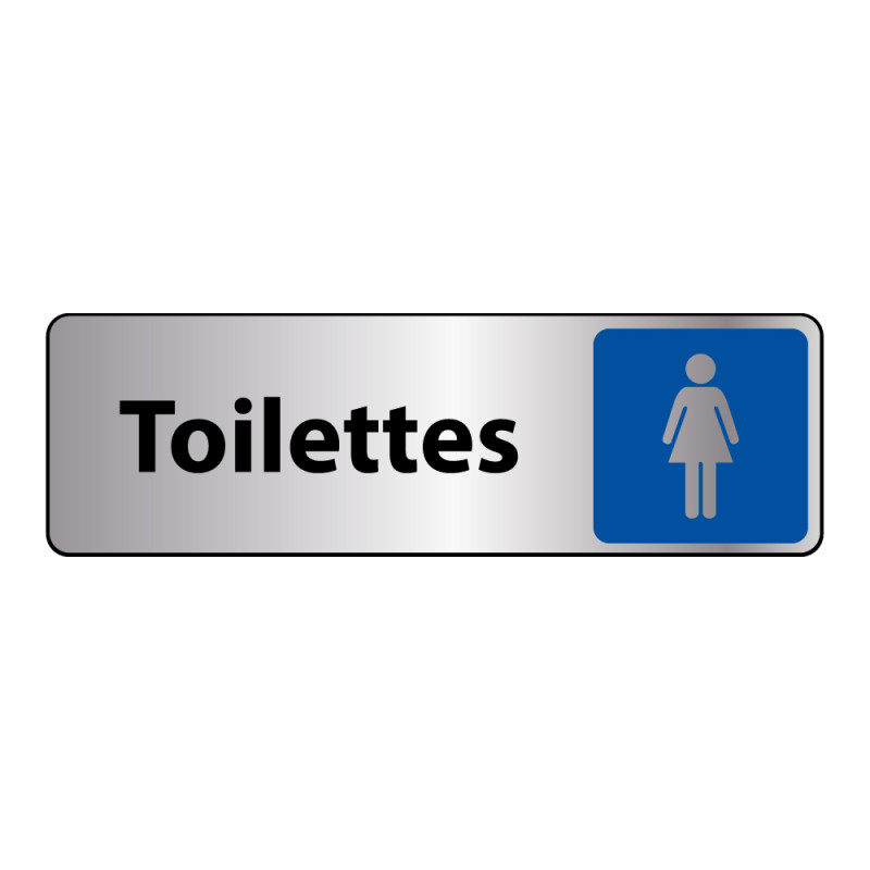 Panneau Toilettes Femme adhésif – 2 formats