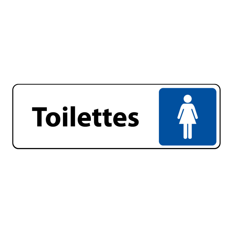 Panneau Toilettes Femme adhésif – 2 formats