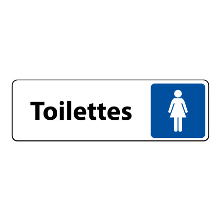 Panneau Toilettes Femme adhésif – 2 formats