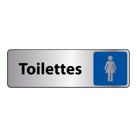 Panneau Toilettes Femme adhésif – 2 formats