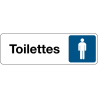 Panneau Toilettes Homme – Signalétique adhésive