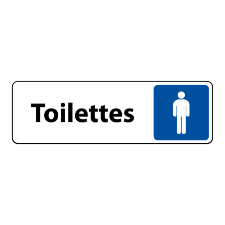 Panneau Toilettes Homme – Signalétique adhésive