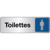 Panneau Toilettes Homme – Signalétique adhésive