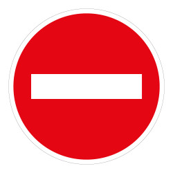 Panneau - Sens Interdit - Ø650 mm - Aluminium galvanisé - ISO 7010
