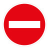 Panneau - Sens Interdit - Ø650 mm - Aluminium galvanisé - ISO 7010