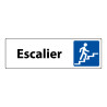 Panneau « Escalier » adhésif pour porte vitrée | PVC/Alu