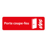 Panneau « Porte coupe-feu » adhésif | PVC/Alu