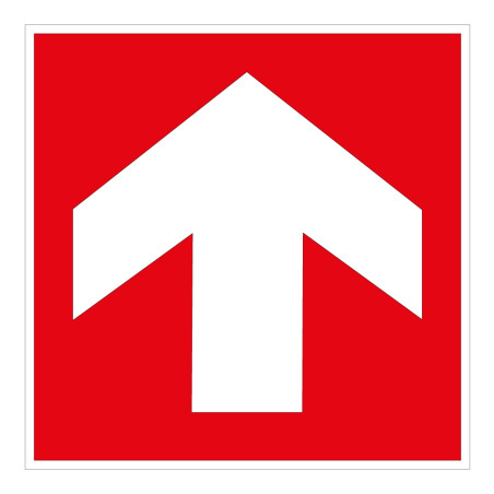 Panneau évacuation Incendie - Flèche directionnelle - Carré