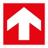 Panneau évacuation Incendie - Flèche directionnelle - Carré