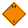 Plaque ADR - Transport Explosifs - Danger classe 1.4