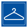 Plaque de signalétique - Pictogramme Vestiaire - Gravoply