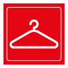 Plaque de signalétique - Pictogramme Vestiaire - Gravoply