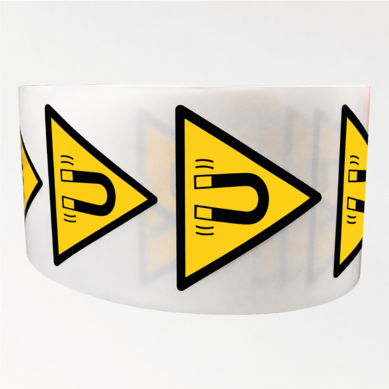 Rouleau de Pictos de Danger - Champ magnétique - W006 - ISO 7010