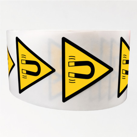 Rouleau de Pictos de Danger - Champ magnétique - W006 - ISO 7010