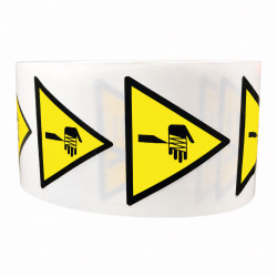 Rouleau de Pictos de Danger - Eléments pointus - W022 - ISO 7010