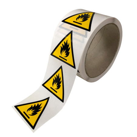 Rouleau de Pictos de Danger - Matières inflammables - W021