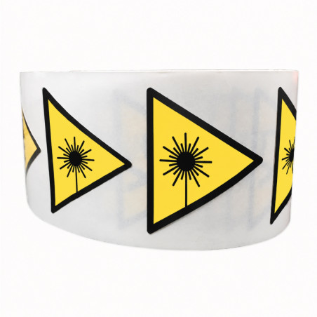 Rouleau de Pictos de Danger - Rayonnement laser - W004