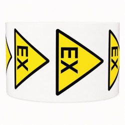 Rouleau de pictos - Danger atmosphère explosive - ATEX - W021