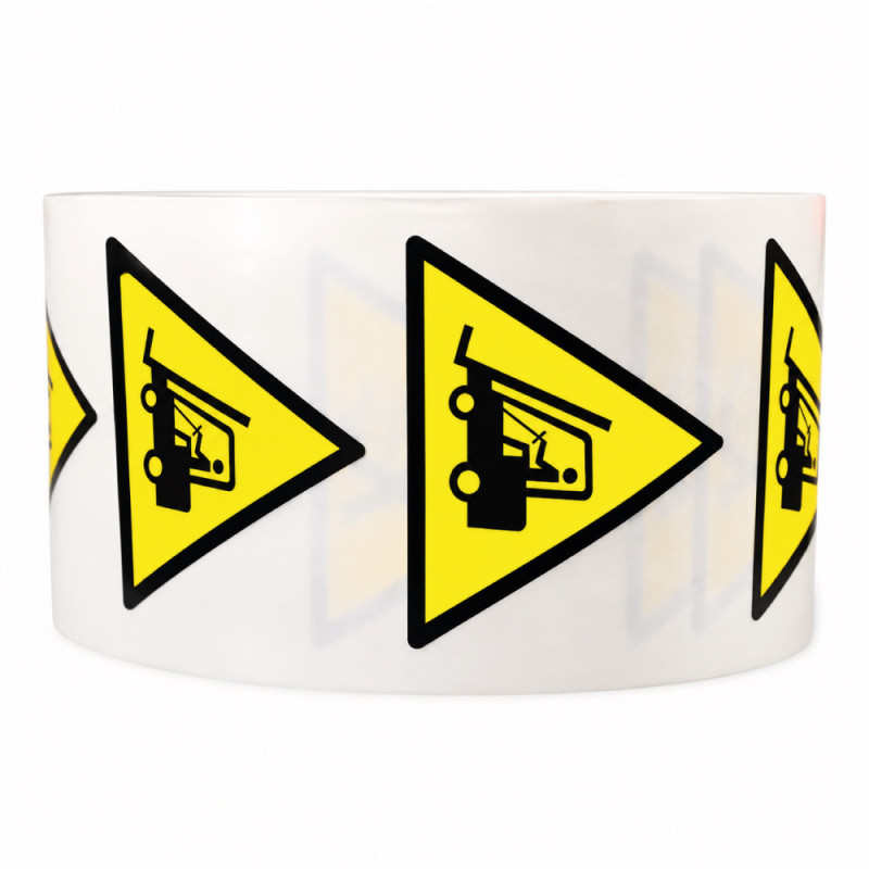 Rouleau de pictos - Danger chariots élévateurs - W014 - ISO 7010
