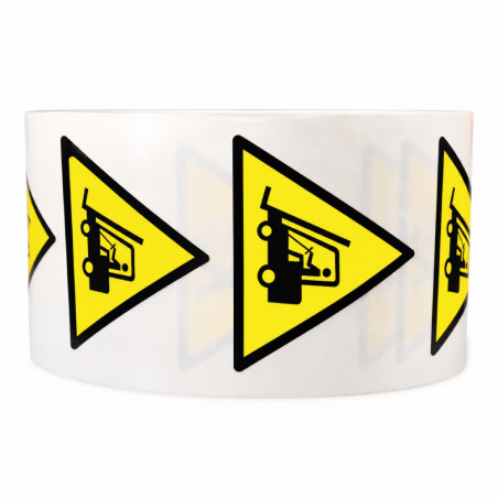 Rouleau de pictos - Danger chariots élévateurs - W014 - ISO 7010