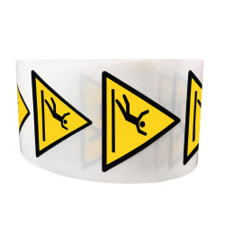 Rouleau de pictos - Danger surface glissante - W011 - ISO 7010