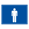 Signalétique WC - Toilettes Hommes - 10 x 14 cm - Gravoply®