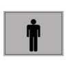 Signalétique WC - Toilettes Hommes - 10 x 14 cm - Gravoply®