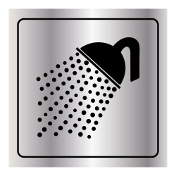 Signalétique d'information - Pictogramme Douche - Format carré